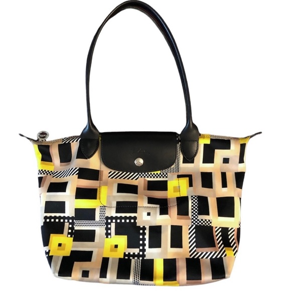 Longchamp Handbags - Longchamp 2015 Le Pilage Tote Jeremy Scott Graphic Design Print